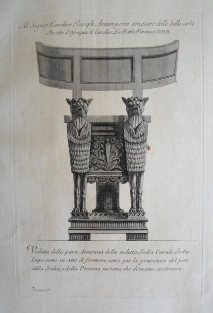 Giovanni Battista Piranesi Prints - Vasi, Candelabri, Cippi, Sarcofagi, Tripodi, Lucerne, Ed Ornamenti Antichi Disegn. Wilton Ely 976