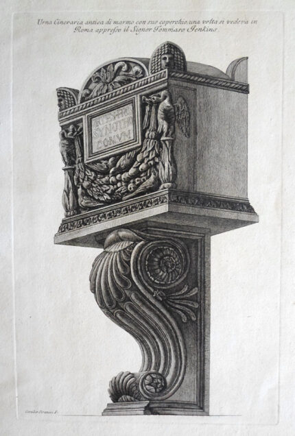 Giovanni Battista Piranesi Prints - Vasi, Candelabri, Cippi, Sarcofagi, Tripodi, Lucerne, Ed Ornamenti Antichi Disegn. Wilton Ely 983