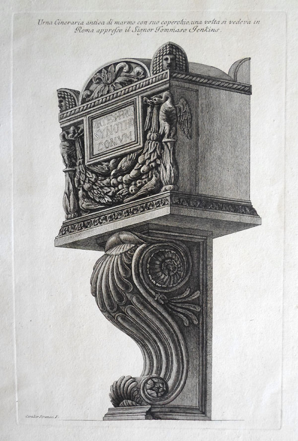 Giovanni Battista Piranesi Prints - Vasi, Candelabri, Cippi, Sarcofagi, Tripodi, Lucerne, Ed Ornamenti Antichi Disegn. Wilton Ely 983