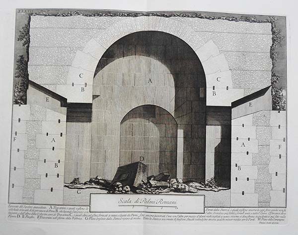 XXXVII. Spaccato del Sepolcro antecedente - Giovanni Battista Piranesi Prints