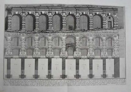 LIII. A. Pianta del serraglio delle fiere fabbricato da Domiziano per uso dell’Anfiteatro - Giovanni Battista Piranesi Prints