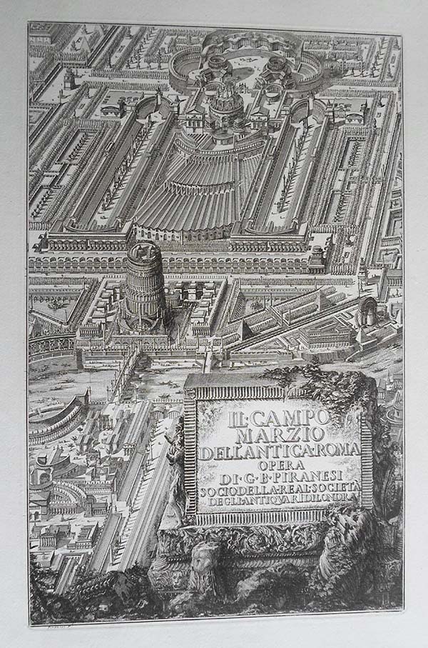 Italian title page. Il Camp Marzio dell’ Antica Roma - Giovanni Battista Piranesi Prints