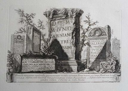 Nonnulla monumenta sepulcralia - Giovanni Battista Piranesi Prints