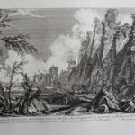 XLI Reliquiae substructionum et anteridum moenium vteris Urbis, Aurelianensibus priorum - Giovanni Battista Piranesi Prints