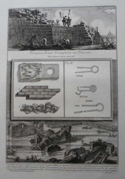 XLV Reliquiae Pontis Triumphalis seu Vaticani - Giovanni Battista Piranesi Prints