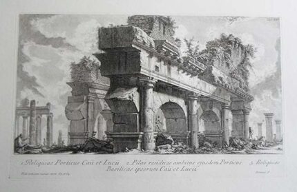 XV Reliquiae Porticus Caii et Lucii - Giovanni Battista Piranesi Prints