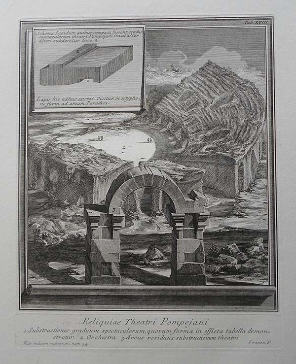 XVIII Reliquiae Theatri Pompeiani - Giovanni Battista Piranesi Prints