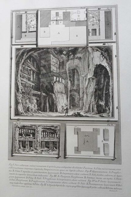 XXVI Pars cellarum subterranearum Capitolii - Giovanni Battista Piranesi Prints