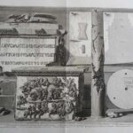 XXXII Latus posticum lateri C insequentis Tabulae, inscriptionem ferens, qua M Aurelius, et L Verus Antonio Pio - Giovanni Battista Piranesi Prints