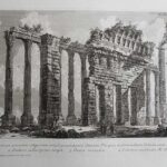XXXV Posticum earundem reliquiarum templi pseudodipteri Antonini Pii, quae in praecendente Tabula sunt expositae - Giovanni Battista Piranesi Prints
