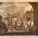 William Hogarth Prints - The Roast Beef of Old England or The Gate of Calais