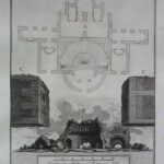 LIX. A. Pianta di Fabbrica magnifica sepolcrale , situata fuori di Porta Magg. Vicino a Torre de’Schiavi - Giovanni Battista Piranesi Prints
