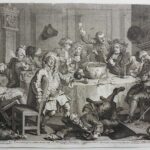 William Hogarth - A Midnight Modern Conversation