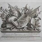 William Hogarth Prints A Stand of Arms, Musical Instruments etc.