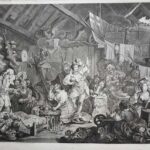 William Hogarth - Strolling Actresses Dressing in a Barn