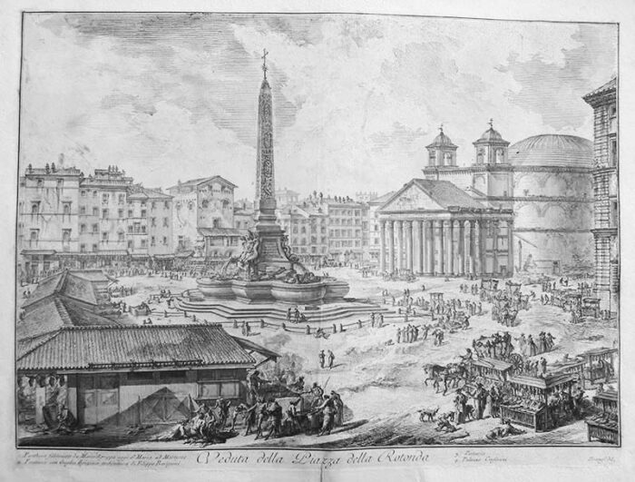 Veduta della Piazza della Rotonda - Giovanni Battista Piranesi Prints