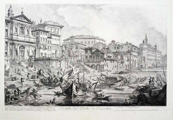 Veduta del Porto di Ripetta - Giovanni Battista Piranesi Prints