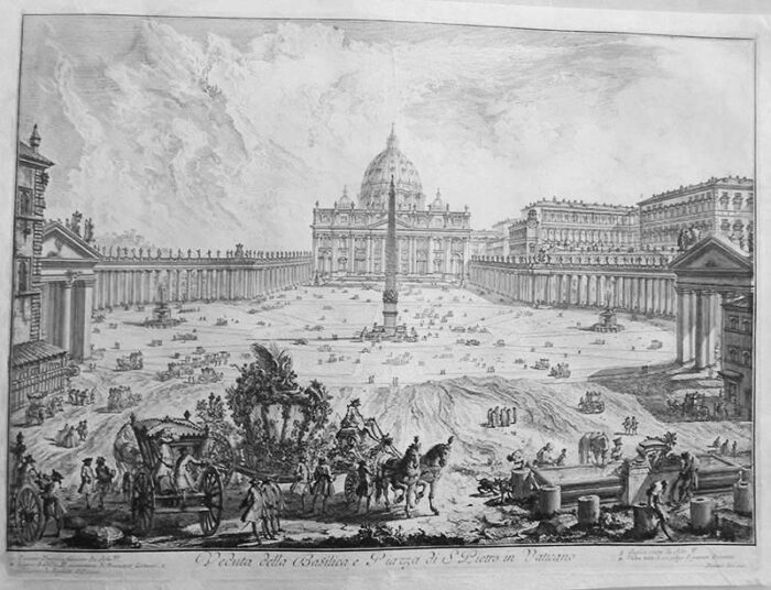 Veduta della Basilica e Piazza di S. Pietro in Vaticano - Giovanni Battista Piranesi Prints