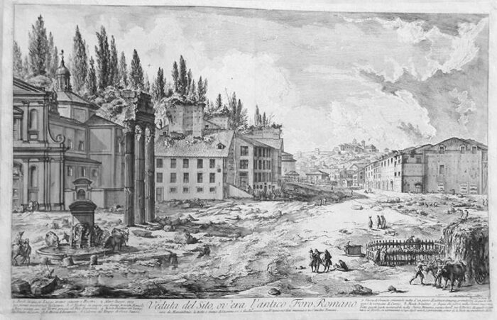 Veduta del Sito, ov’era l’Antico Foro Romano - Giovanni Battista Piranesi Prints