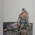 Donna di Napoli che vende del Grano d’ India arrostilo