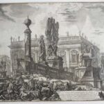 Veduta del Campidoglio di fianco.
