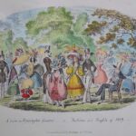 A Scene in Kensington Gardens - or Fashions and Frights of 1829 - -