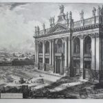 Veduta della Facciata della Basilica di S. Giovanni in Laterano.