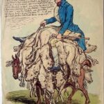Staggering – Bobs, a Tale for Scotchmen, – or- Munchausen driving his Calves to Market