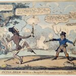 Peter’s Sham Duel or a Dunghill Cock endeavouring to show Game.