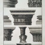 Plate XII  Various capitals from Villa Albani, S Clemente,  S Prassede S Prisca etc.
