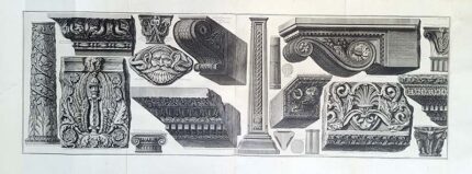 Plate XVIII  Brackets, friezes and ornamental fragments from Villa Albani, S Paulo furi di Mura, Villa Albani, Villa Ludovisi etc.
