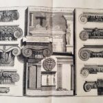 Plate XX Various Roman Ionic capitals from  S. Maria in Trastevere, S Paolo furi de Mura, S Clemente etc.