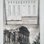 Plate XXII  View and elevation of Temple of Concord. Agrigento.