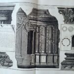 Plate XXXVIII Various architectural details including fragments of the Temple of Vesta, Rome