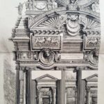 Plate VI  Part of an imaginaryarchitectural composition with Ionic order and insciption from Le Roy