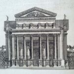 Imaginary architectural composition of a hexastyle Corinthian temple