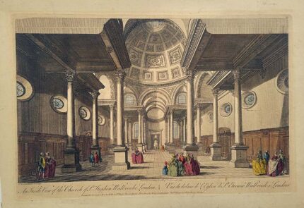 An Inside View of the Church of St Stehen Walbrooke, London