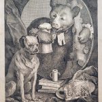 THE BRUISER, C. CHURCHILL (once the Rev’d !) in the Character of a Russian Hercules, regaling himself after having Kill’d the Monster.....