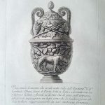 Marble Vase with relief of a wolf