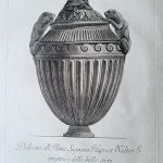 Marble Vase with dogs as handles