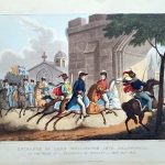 Entrance of Lord Wellington into Salamanca at the head of a Regiment of Hussars, May 20th. 1813
