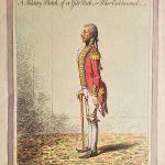 A Military Sketch, of a Gilt Stick, or Poker Emblazoned. –