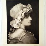 (portait of a lady wearing a cap)