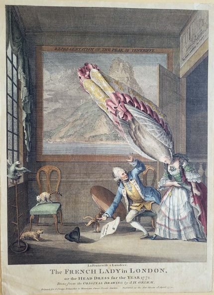 The French lady in London or the head dress for the year 1771