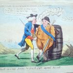 John Bull in a rage forcing Nic frog to fight against his will