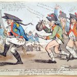 The new Prussian exercise or the allied armies distressed in their rears with a hint at the convenience of sans coulottes
