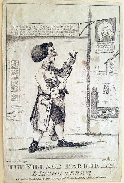 The Village Barber. L.M. L’Inghilterra.
